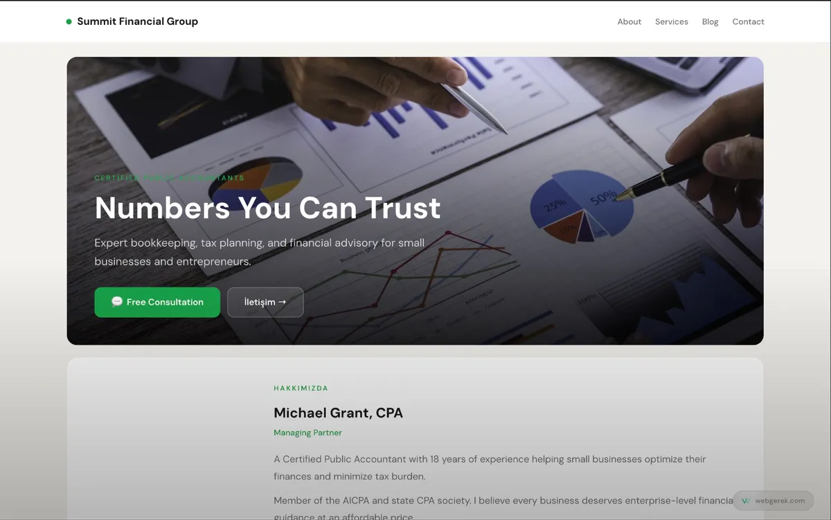 Card template — Web Gerek