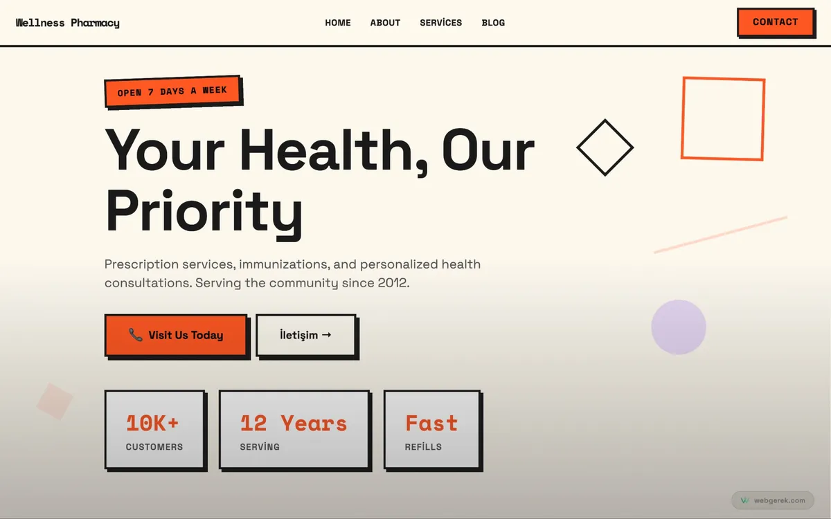 Neo Brutal template — Web Gerek